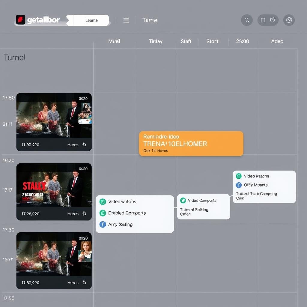 Calendario con attività programmate