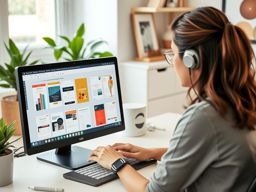 Designer italiano che crea prodotti digitali da vendere online