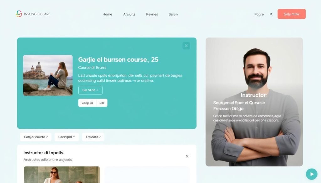 Esempio di corso online su piattaforma italiana