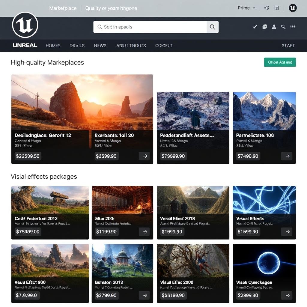 Unreal Marketplace: piattaforma per guadagnare soldi vendendo contenuti gaming nel 2025