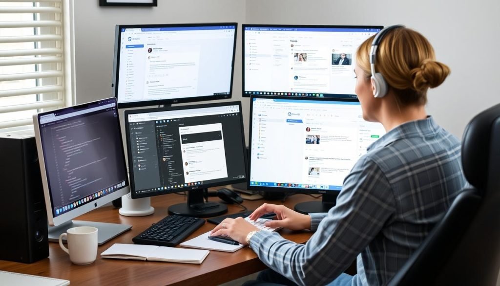 Assistente virtuale che lavora da casa per guadagnare online senza investire