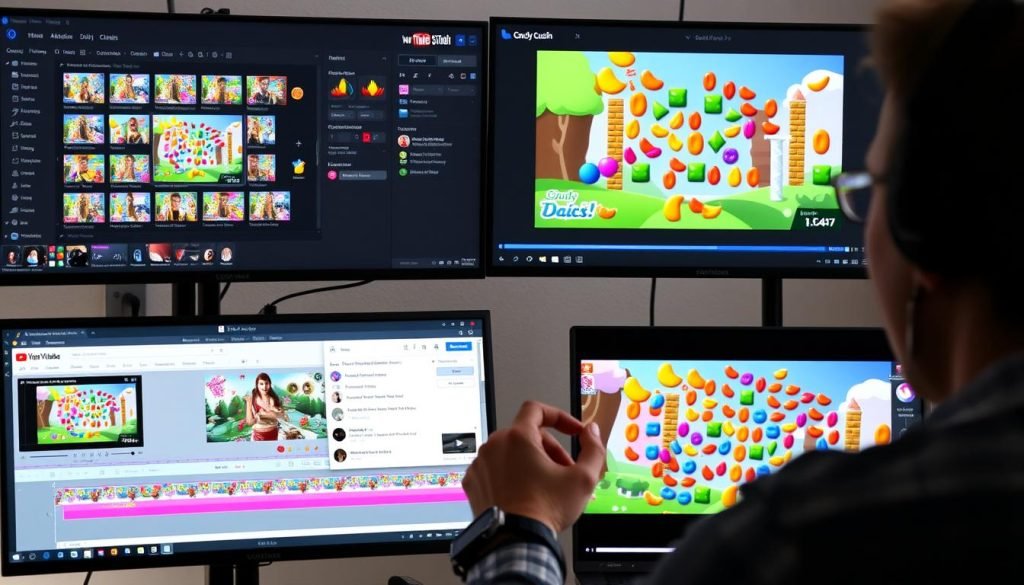 Creazione di contenuti tutorial su Candy Crush per YouTube