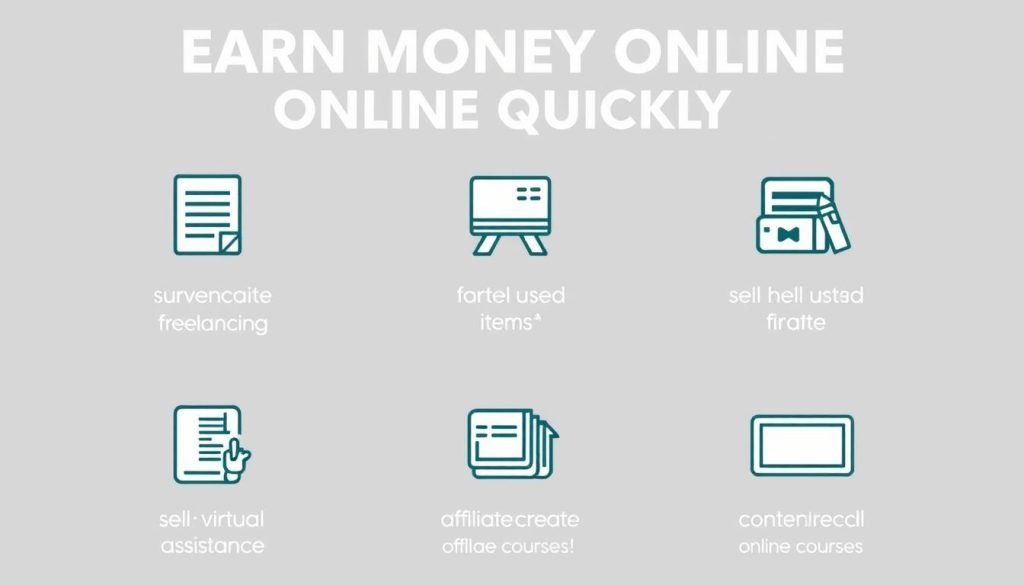 Infografica sui 7 metodi per guadagnare online subito