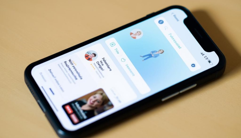 Interfaccia di un'app freelance che mostra progetti disponibili e profili professionali
