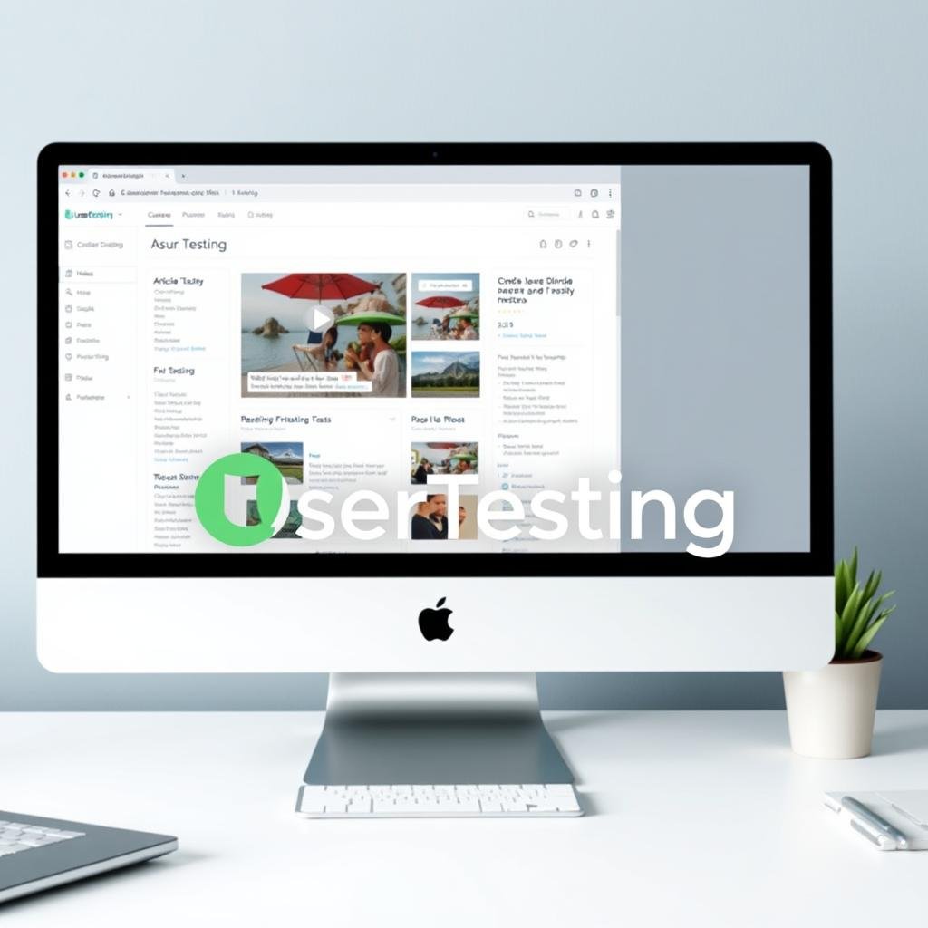 Logo di UserTesting, piattaforma per test di usabilità