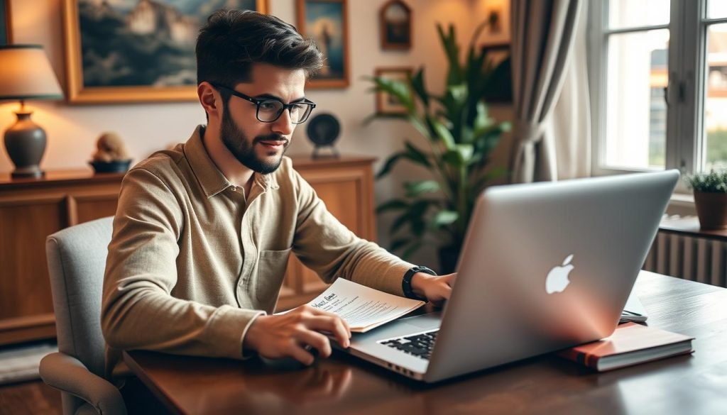 Persona che inizia il suo percorso di guadagno online