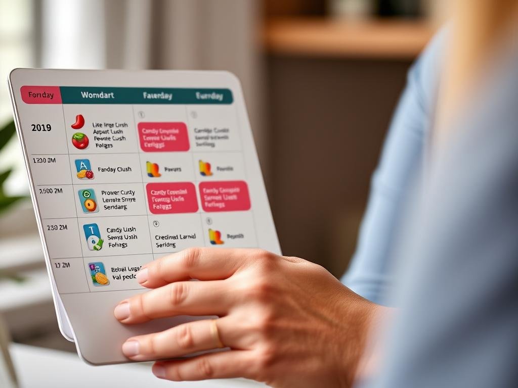 Pianificazione efficiente del tempo per guadagnare con Candy Crush