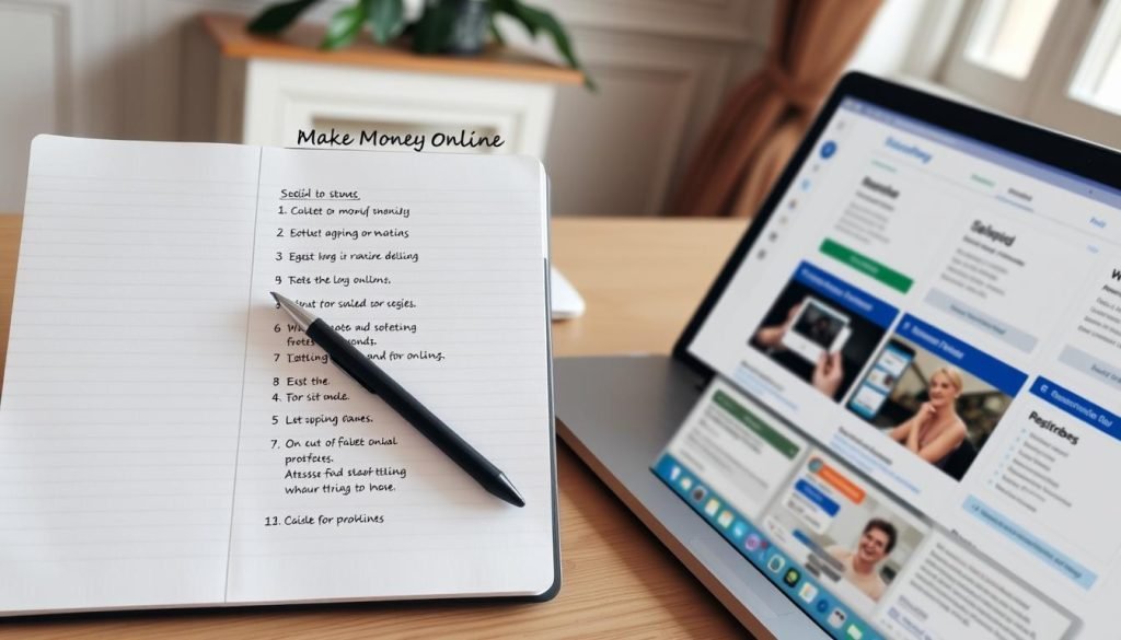 Piano d'azione per guadagnare online subito