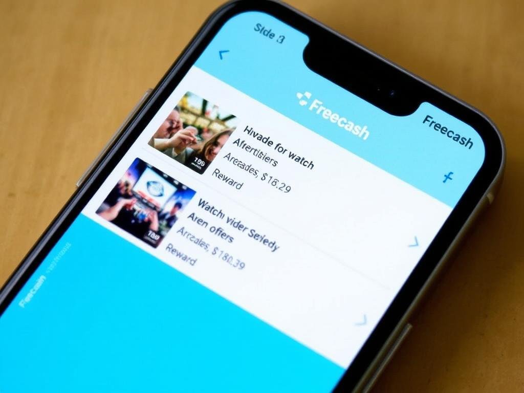 Schermata dell'app Freecash per guadagnare vedendo pubblicità