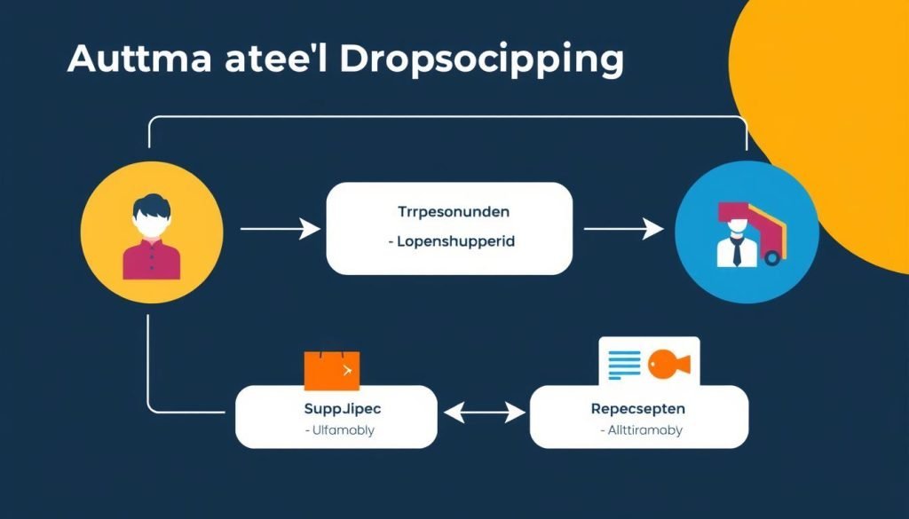 Sistema di dropshipping automatizzato con flusso dall'ordine alla consegna